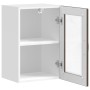 Armario de pared para cocina puerta cristal Porto roble marrón