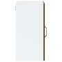 Armario de pared para cocina puerta cristal Porto roble marrón