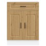 Mueble bajo de cocina porto roble artesano madera reconstituida