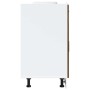 Mueble bajo de cocina porto roble marrón madera reconstituida