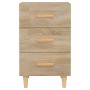 Mesita de noche madera de ingeniería roble Sonoma 40x40x66 cm