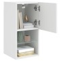 Muebles para TV con luces LED 2 uds blanco 30,5x30x60 cm
