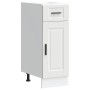 Mueble bajo de cocina Porto madera contrachapada blanca
