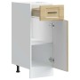 Mueble bajo de cocina porto roble sonoma madera reconstituida