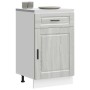 Mueble bajo de cocina porto gris sonoma madera reconstituida