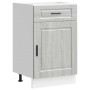 Mueble bajo de cocina porto gris sonoma madera reconstituida
