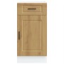 Mueble bajo de cocina porto roble artesano madera reconstituida