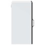 Armario de pared para cocina con puerta de cristal Porto negro