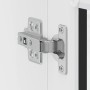 Armario de pared para cocina con puerta de cristal Porto negro