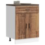 Mueble bajo de cocina porto madera vieja madera reconstituida