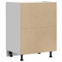 Mueble bajo de cocina porto gris sonoma madera reconstituida