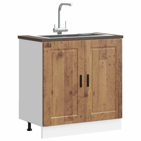 Mueble bajo fregadero Porto madera vieja madera diseñada