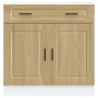 Mueble bajo de cocina porto roble sonoma madera reconstituida