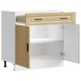 Mueble bajo de cocina porto roble sonoma madera reconstituida