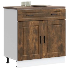 Mueble bajo de cocina porto roble ahumado madera reconstituida
