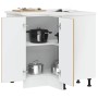 Mueble bajo esquina de cocina porto madera reconstituida