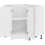 Mueble bajo esquina de cocina porto madera reconstituida