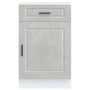 Mueble bajo de cocina porto gris cemento madera reconstituida
