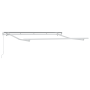 Toldo Manual Retráctil Rojo y Blanco 350x200 cm