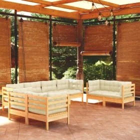 Gartenmöbel 8 Stück Kissen aus massivem Kiefernholz von vidaXL, Gartensets - Ref: Foro24-3096268, Preis: 590,10 €, Rabatt: %