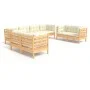 Muebles de jardín 8 piezas cojines madera maciza de pino de vidaXL, Conjuntos de jardín - Ref: Foro24-3096268, Precio: 635,47...
