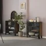 Storage cabinets 2 units metal and MDF rustic brown by vidaXL, Lockers and storage cabinets - Ref: Foro24-3095971, Price: 263...
