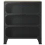 Storage cabinets 2 units metal and MDF rustic brown by vidaXL, Lockers and storage cabinets - Ref: Foro24-3095971, Price: 263...
