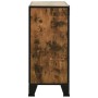 Storage cabinets 2 units metal and MDF rustic brown by vidaXL, Lockers and storage cabinets - Ref: Foro24-3095971, Price: 266...