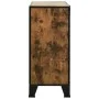Storage cabinets 2 units metal and MDF rustic brown by vidaXL, Lockers and storage cabinets - Ref: Foro24-3095971, Price: 263...