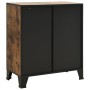 Storage cabinets 2 units metal and MDF rustic brown by vidaXL, Lockers and storage cabinets - Ref: Foro24-3095971, Price: 266...