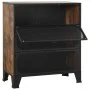 Storage cabinets 2 units metal and MDF rustic brown by vidaXL, Lockers and storage cabinets - Ref: Foro24-3095971, Price: 263...