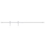 Kit mini puerta corredera armario acero carbono blanco 122 cm de vidaXL, Marcos de puertas - Ref: Foro24-151701, Precio: 39,8...