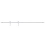 Kit mini puerta corredera armario acero carbono blanco 152 cm de vidaXL, Marcos de puertas - Ref: Foro24-151700, Precio: 41,0...