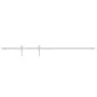 Kit mini puerta corredera armario acero carbono blanco 152 cm de vidaXL, Marcos de puertas - Ref: Foro24-151700, Precio: 40,2...