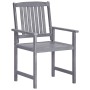 Garten-Essgruppe 9-teilig aus massivem grauem Akazienholz von vidaXL, Gartensets - Ref: Foro24-3098683, Preis: 830,94 €, Raba...
