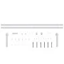 Kit mini puerta corredera armario acero carbono blanco 183 cm de vidaXL, Marcos de puertas - Ref: Foro24-151690, Precio: 33,9...