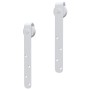 Kit mini puerta corredera armario acero carbono blanco 183 cm de vidaXL, Marcos de puertas - Ref: Foro24-151690, Precio: 34,4...