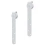Kit mini puerta corredera armario acero carbono blanco 183 cm de vidaXL, Marcos de puertas - Ref: Foro24-151690, Precio: 33,9...
