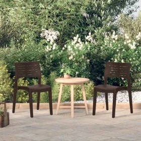 Gartenstühle 2 Einheiten Polypropylen Mokkafarbe von vidaXL, Gartenstühle - Ref: Foro24-317730, Preis: 83,49 €, Rabatt: %