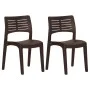 Garden chairs 2 units polypropylene mocha color by vidaXL, Garden chairs - Ref: Foro24-317730, Price: 83,49 €, Discount: %