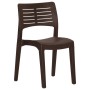 Garden chairs 2 units polypropylene mocha color by vidaXL, Garden chairs - Ref: Foro24-317730, Price: 84,43 €, Discount: %