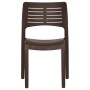 Garden chairs 2 units polypropylene mocha color by vidaXL, Garden chairs - Ref: Foro24-317730, Price: 84,43 €, Discount: %