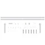 Kit mini puerta corredera armario acero carbono blanco 200 cm de vidaXL, Marcos de puertas - Ref: Foro24-151691, Precio: 41,1...