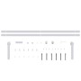 Mini sliding door kit for white carbon steel wardrobe 200 cm by vidaXL, doorframes - Ref: Foro24-151691, Price: 41,90 €, Disc...