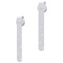 Mini sliding door kit for white carbon steel wardrobe 200 cm by vidaXL, doorframes - Ref: Foro24-151691, Price: 41,90 €, Disc...