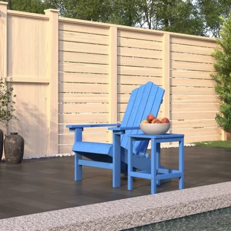 Adirondack-Gartenstuhl mit aquablauem HDPE-Tisch von vidaXL, Gartenstühle - Ref: Foro24-3095703, Preis: 218,49 €, Rabatt: %
