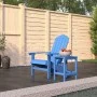 Adirondack-Gartenstuhl mit aquablauem HDPE-Tisch von vidaXL, Gartenstühle - Ref: Foro24-3095703, Preis: 218,49 €, Rabatt: %