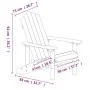 Adirondack-Gartenstuhl mit aquablauem HDPE-Tisch von vidaXL, Gartenstühle - Ref: Foro24-3095703, Preis: 218,49 €, Rabatt: %