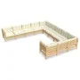 Muebles de jardín 11 piezas y cojines madera de pino crema de vidaXL, Conjuntos de jardín - Ref: Foro24-3097019, Precio: 891,...