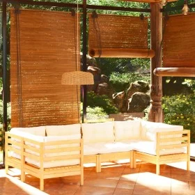 Gartenmöbel 6 Stück Kissen aus cremefarbenem Kiefernholz von vidaXL, Gartensets - Ref: Foro24-3097295, Preis: 439,24 €, Rabat...